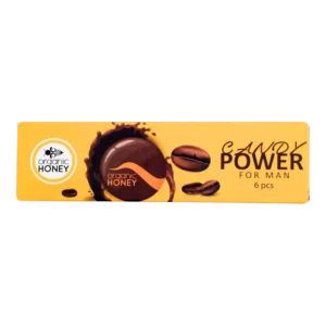 Organic Honey Candy Power for Men, 6 Pieces × 5 g (0.18 oz.)