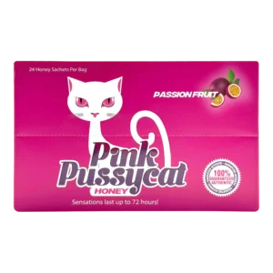 Pink Pussycat Honey, Passionfruit, 24 Sachets × 15 g (0.53 oz.)