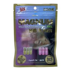 Magnum 500K Couples Pill, 6 Capsules