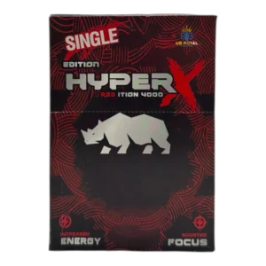 Rhino HyperX 4000 Red Edition Pill, 24 Count × 1 Capsule
