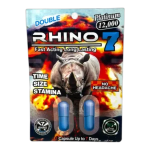 Rhino 7 Platinum 12000 Pill, 2 Capsules