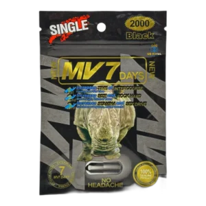 Rhino MV7 Black 2000 Pill, 1 Capsule